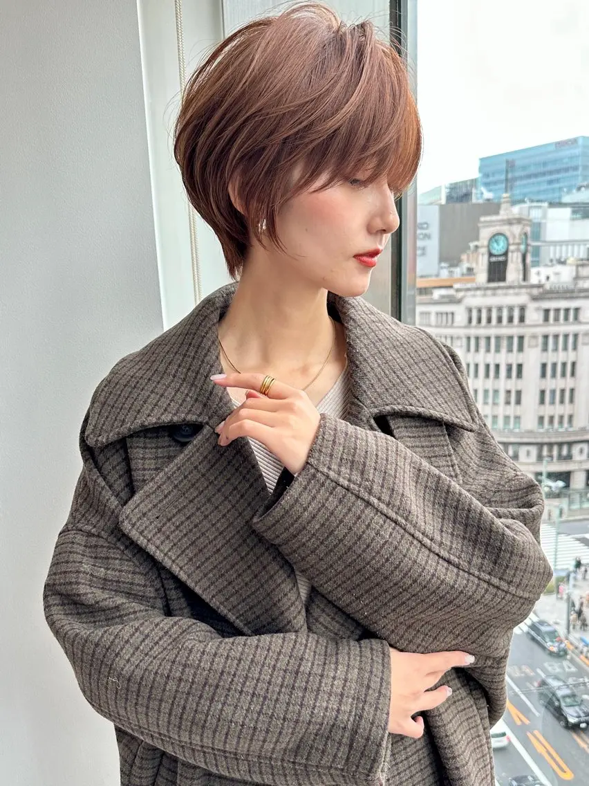 ショート 💐ショート/レイヤ ー💐荒砂のヘアスタイル
