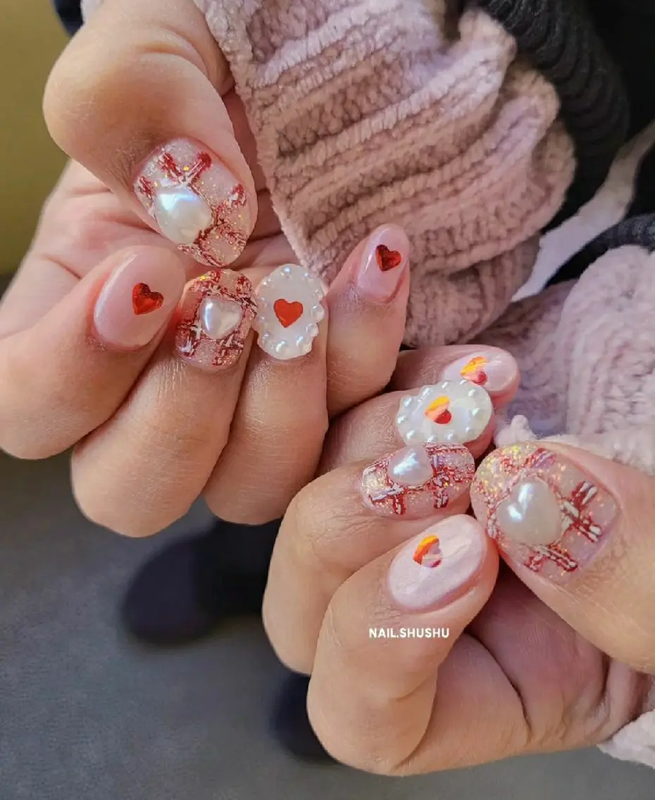 ネイル 持ち込み ニュアンスネイル ワンカラーネイル シンプルネイル 冬ネイル ハンドネイル 3dパーツ/流行り 👧shushu❤️のネイルデザイン