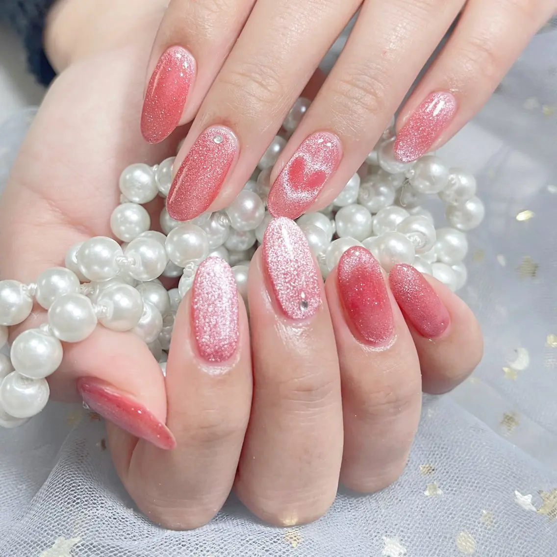 ネイル ハンドネイル 🎀ネイルサロン エクラYUI🎀のネイルデザイン