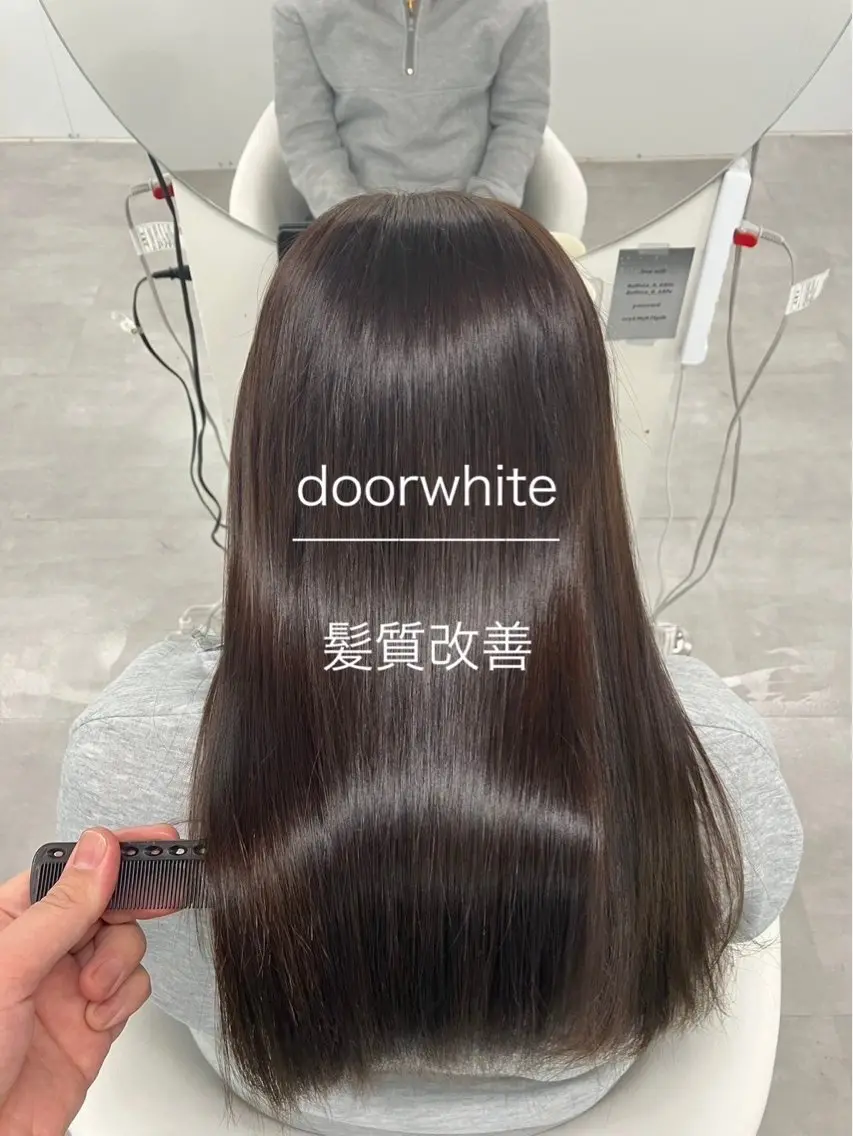 SNSで話題✨【髪質整形級のツヤ】髪質改善カラー+カットの写真