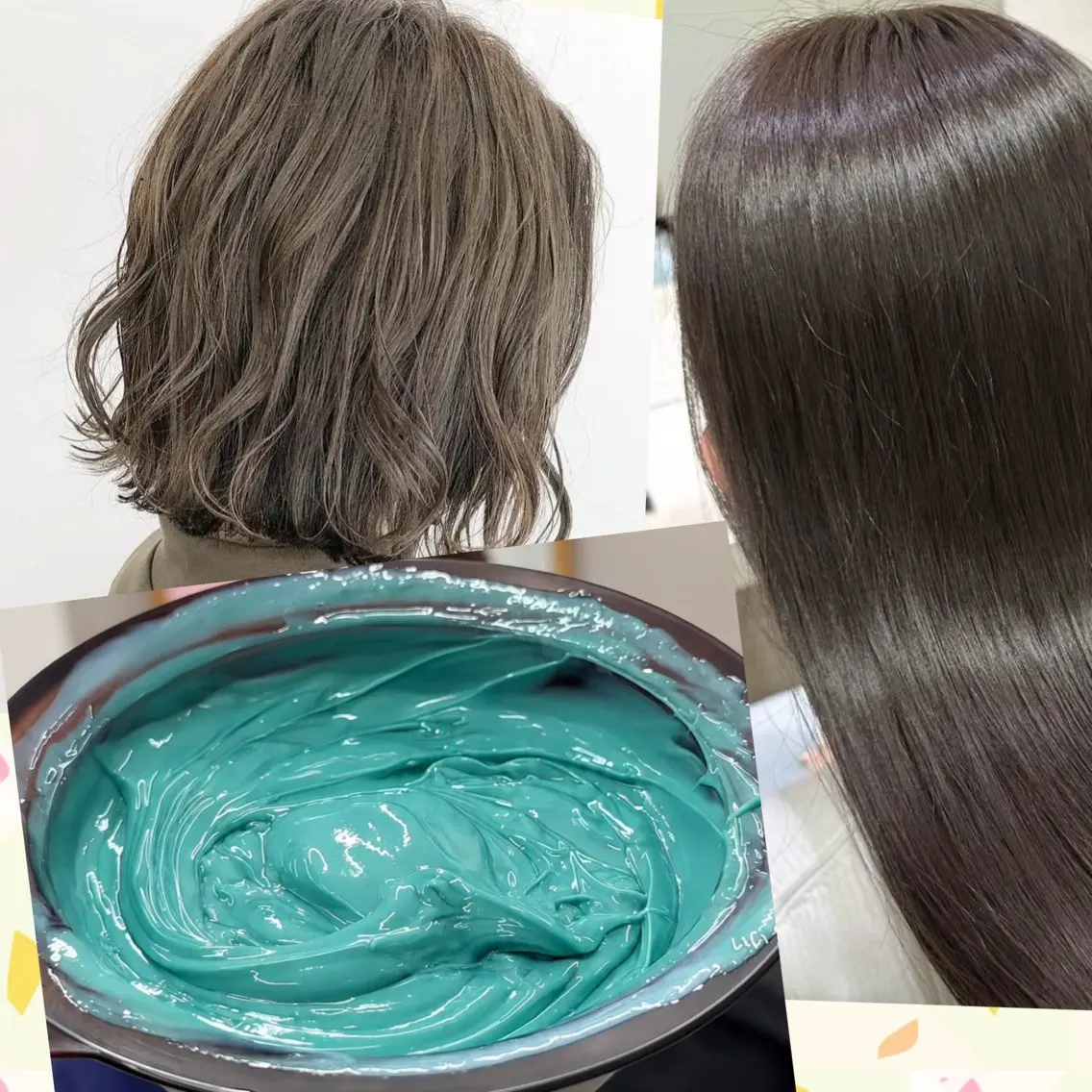 セミロング カラー ミント 似合わせカット カット ヘアカラー くまがい みゆ【edge.】のヘアスタイル