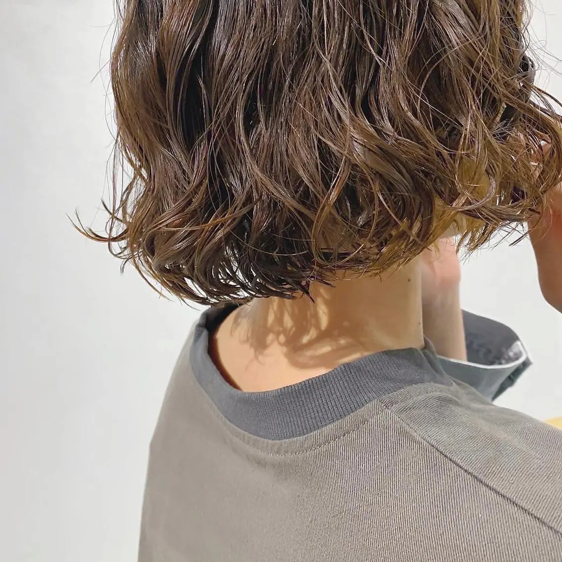 パーマ カット パーマ トリートメント ボブパーマコテ巻き風 パーマNo1深江秀平のヘアスタイル