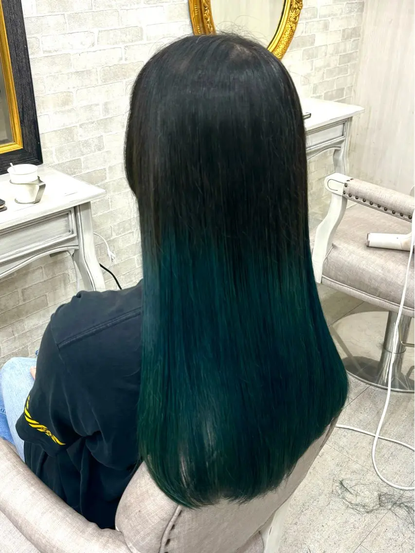 ロング ヘアカラー ヘアセット☆ 髪質改善カラー☆まいのヘアスタイル