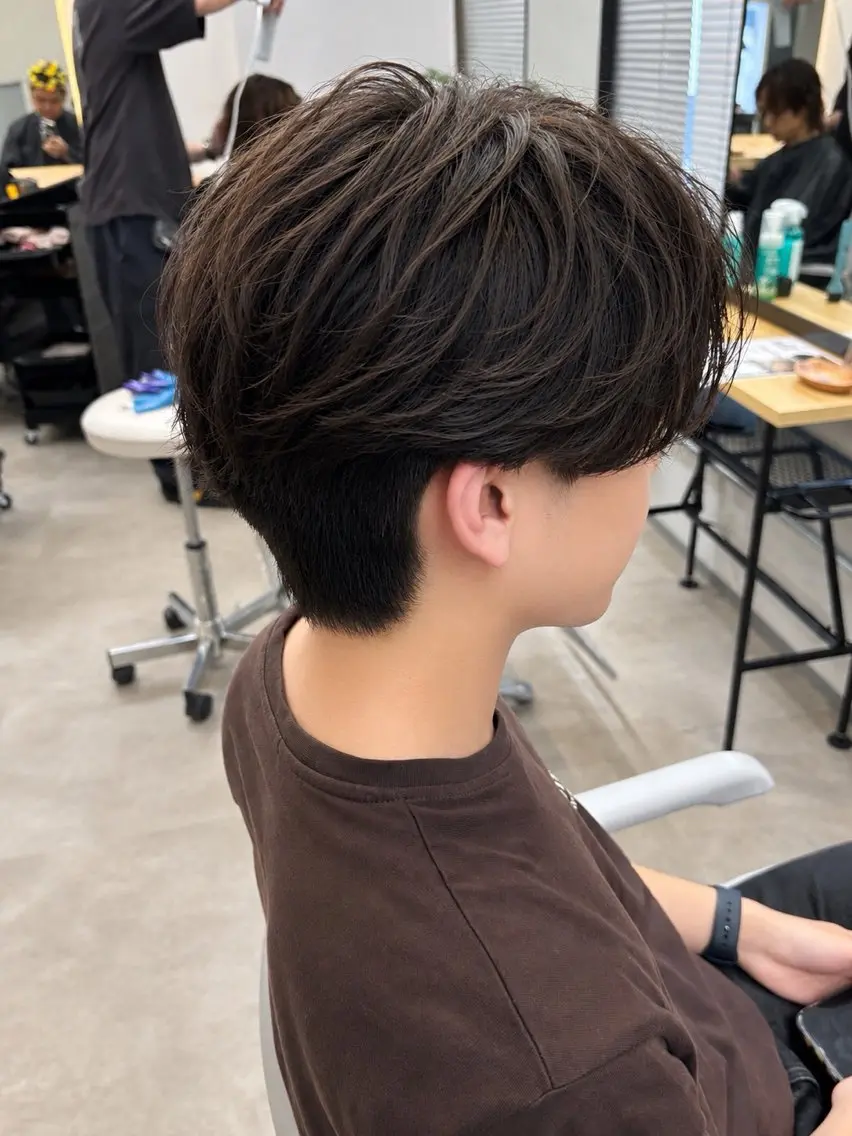パーマ メンズ ビジネス フェザーパーマ メンズパーマ カット パーマ 船橋駅メンズパーマ /メンズカット保立のヘアスタイル