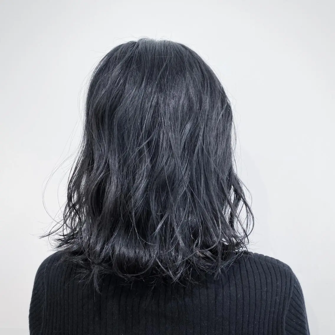 ショート カラー 黒髪 ブルーカラー ブルーブラック インナーカラー/レイ ヤーカット♡/マキシのヘアスタイル