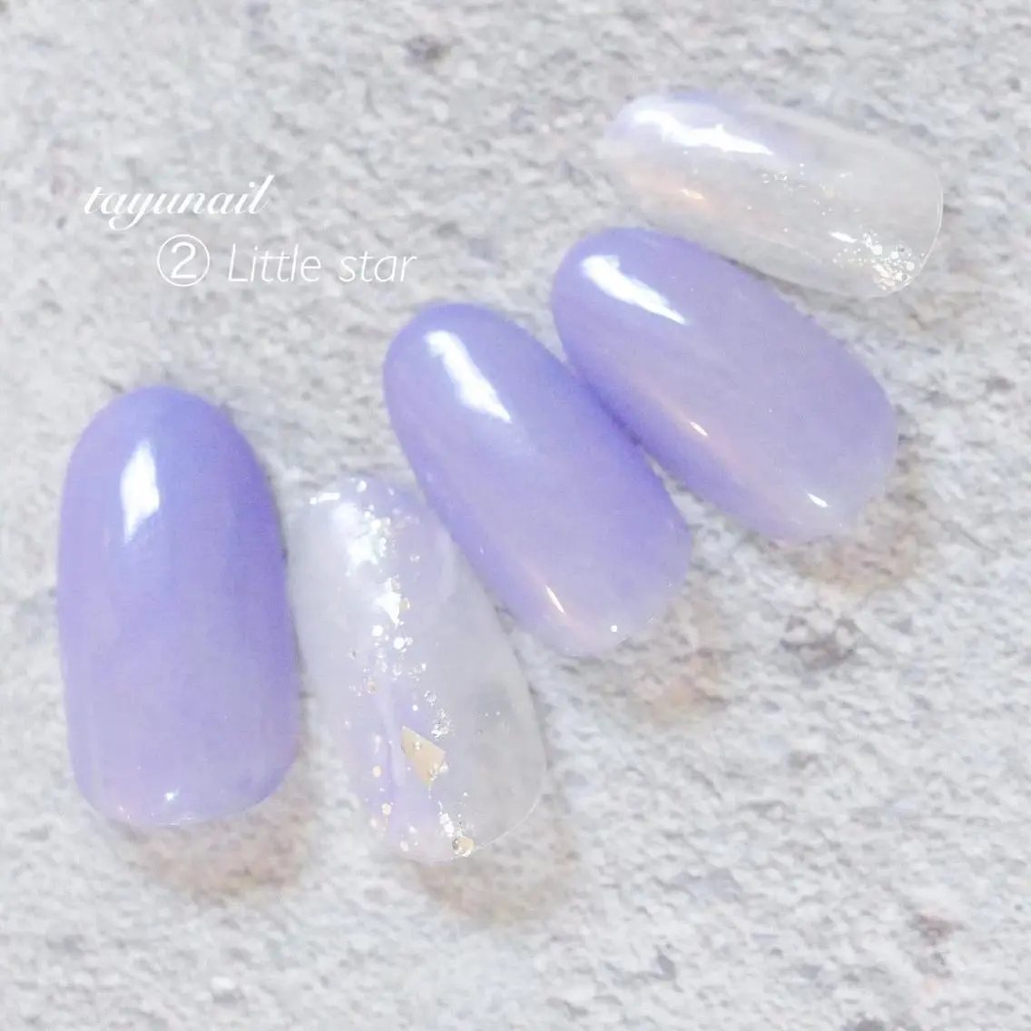 ネイル アートネイル ブルー ジェルネイル ラメ(グリッター) ニュアンスネイル ネイルサロン 【たゆnail】のネイルデザイン