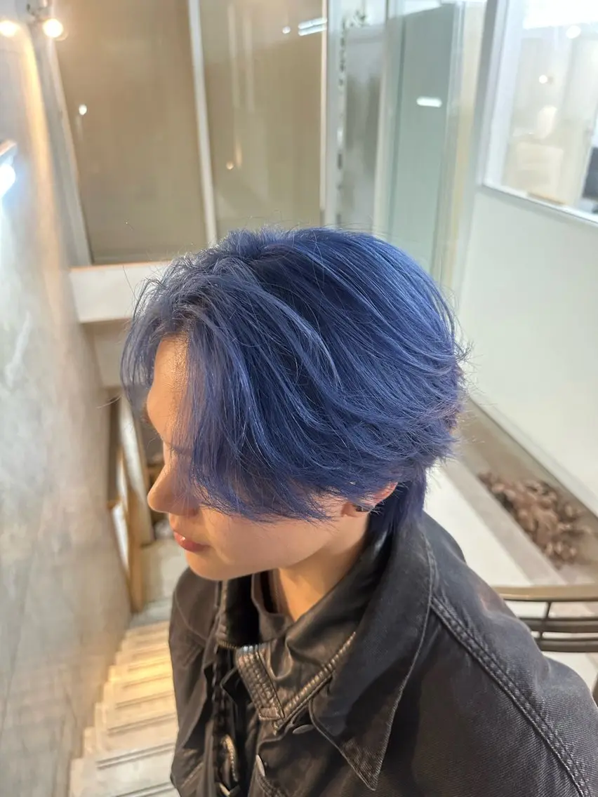 カラー メンズ 佐古 遼太のヘアスタイル