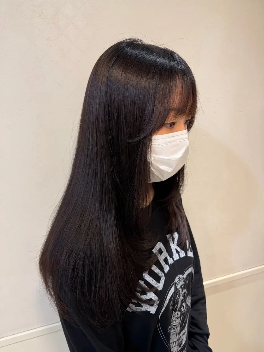ロング カット トリートメント ツヤ重視 ワンカラー🫧Mioのヘアスタイル
