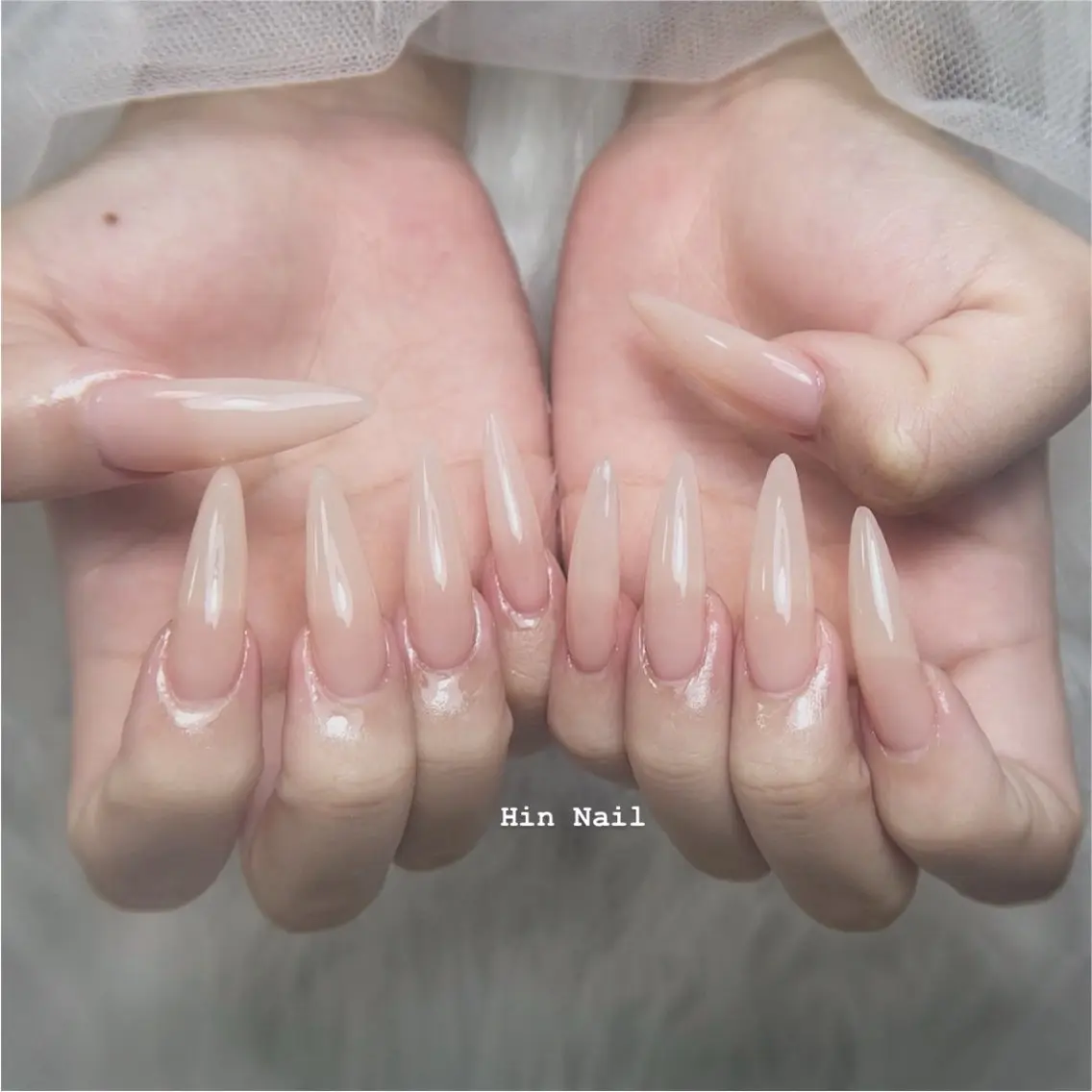 ネイル フットネイル フレンチネイル ジェルネイル グラデーション 韓国ネイル ハンドネイル HIN NAILのネイルデザイン