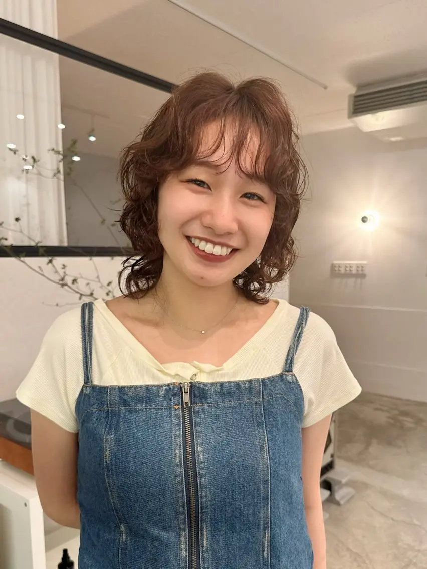 ミディアム パーマ noi / nonoのヘアスタイル