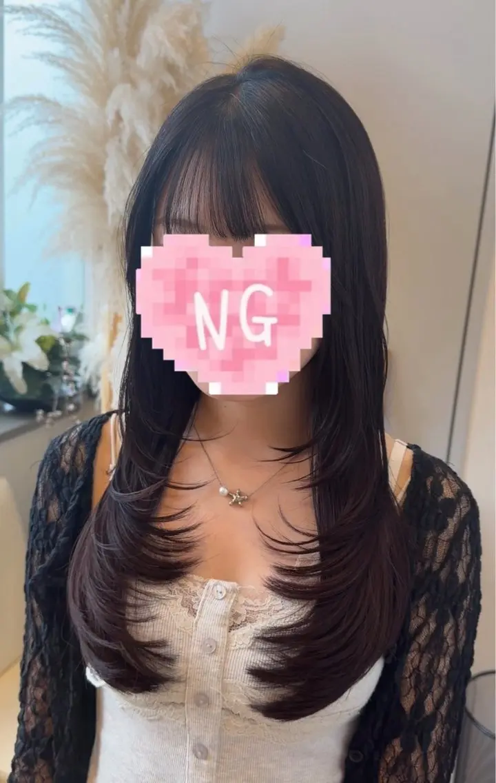 ロング カット レイヤー透明感カラー ブリーチ🎀オトハのヘアスタイル