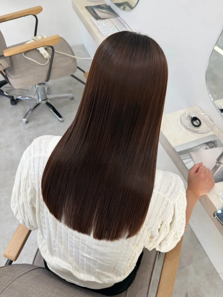 ロング 縮毛矯正 トリートメント 城崎如哉 /縮毛矯正のヘアスタイル