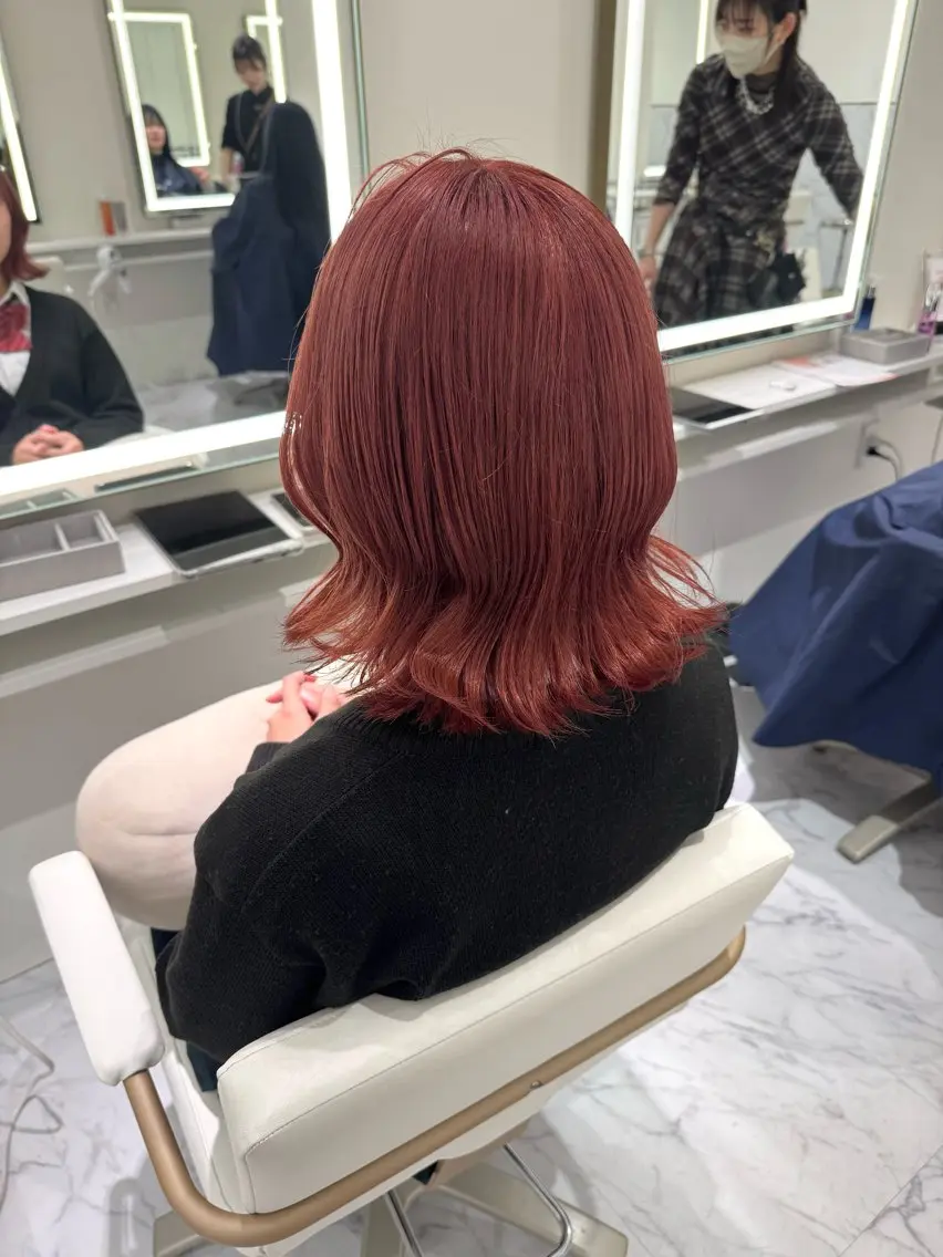 ロング カラー ヘアカラー ParveMix🍀 藤原愛未のヘアスタイル