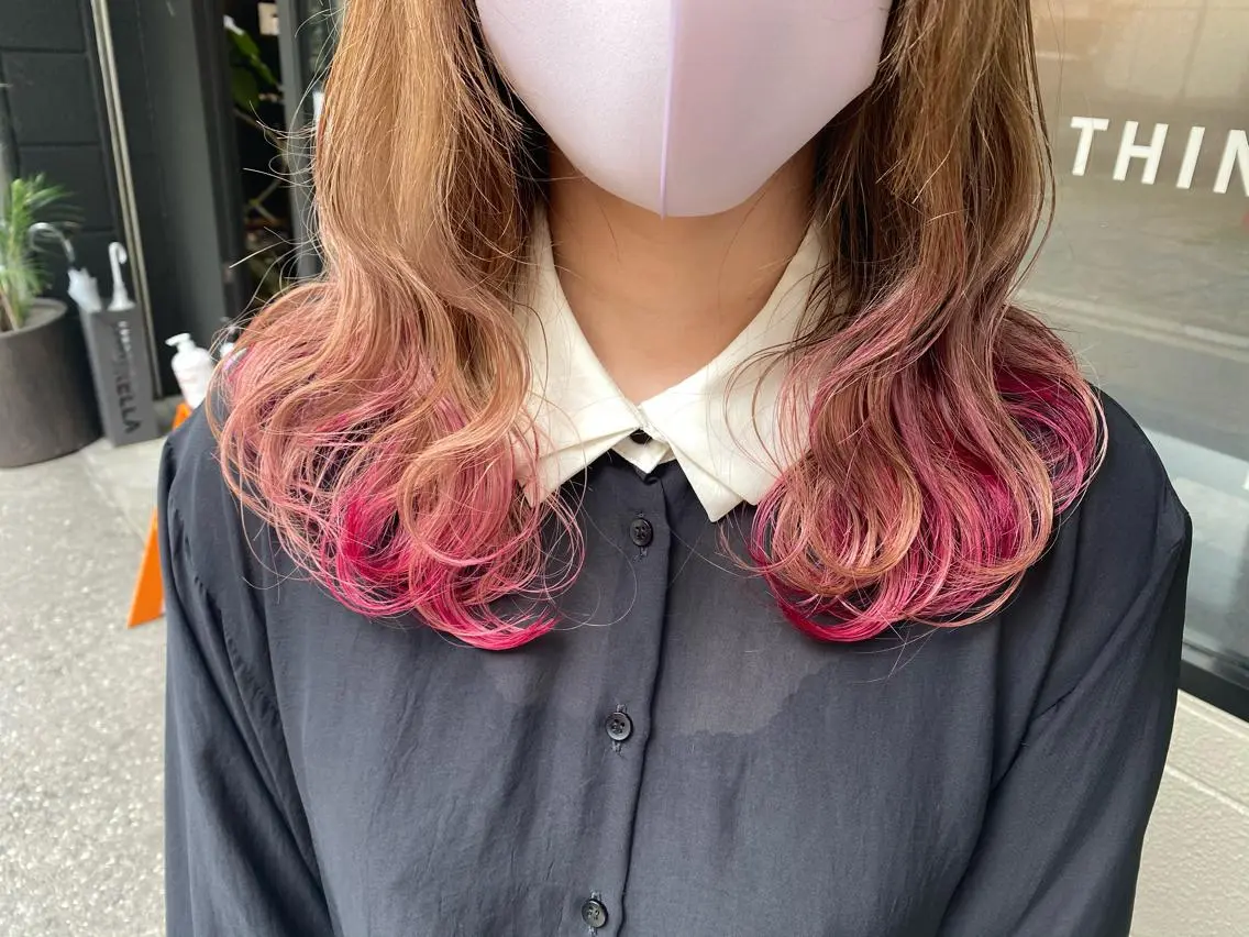 🌸ポイントインナーカラー🌸ちらっと👀かわいい❤️インナーカラーの写真