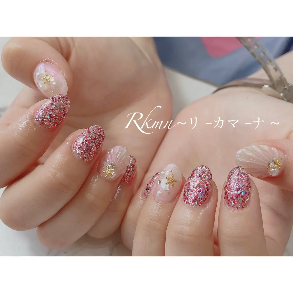 ネイル アートネイル オーロラネイル ラメ(グリッター) 春ネイル ハンドネイル フットネイル ハンドケア Rkmn ~リ-カマ-ナ~のネイルデザイン