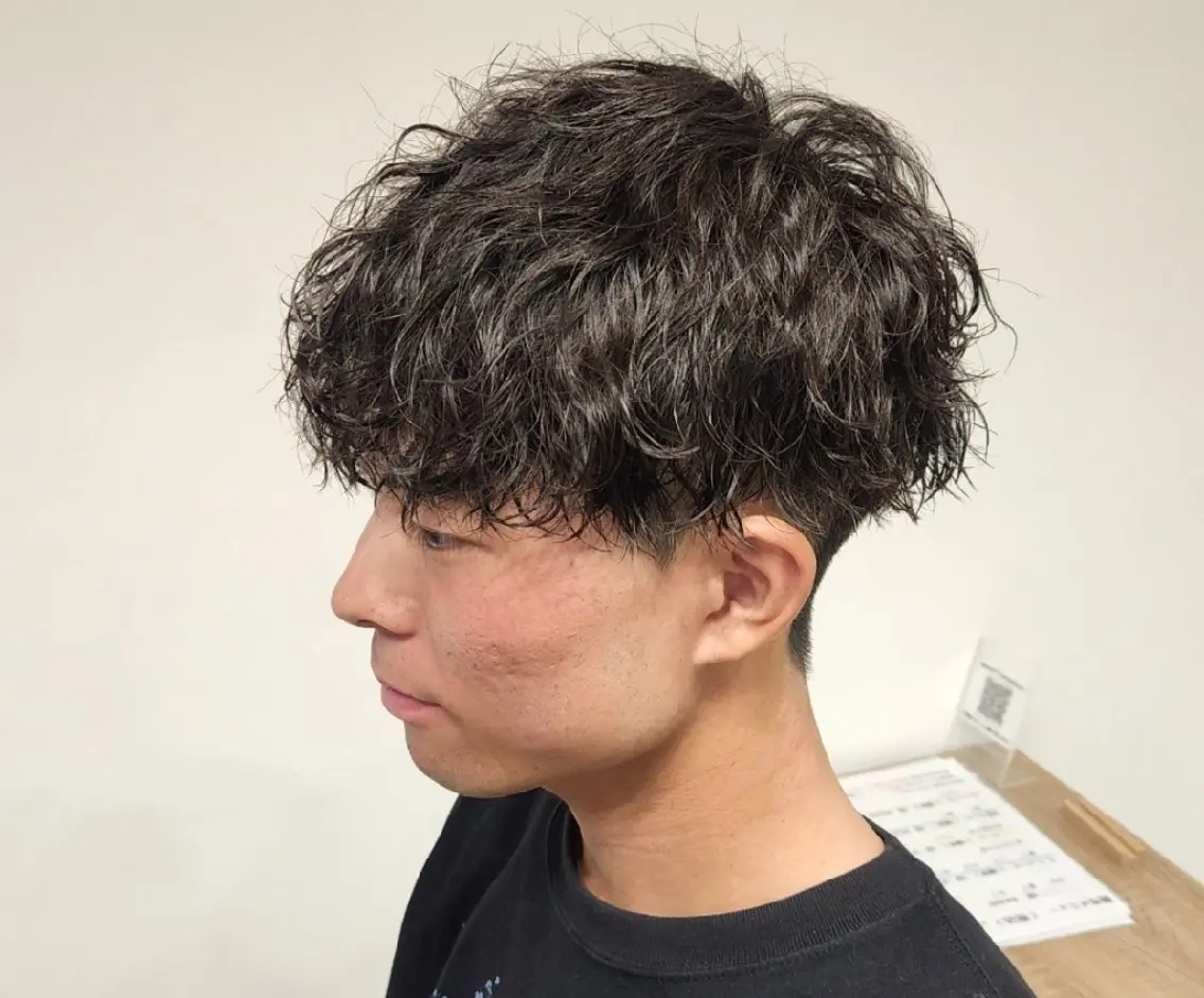 ショート パーマ メンズ 【イケメン風パーマ】 SHOFYのヘアスタイル