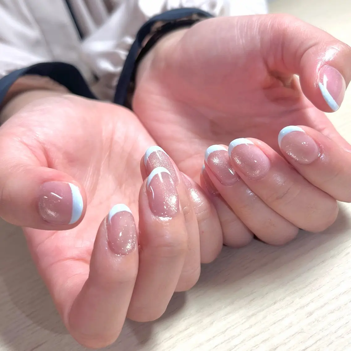 ネイル フレンチネイル ネイルサロンバニラ 清水のネイルデザイン
