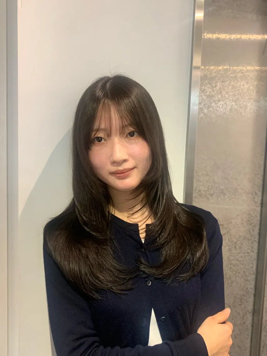 ミディアム カラー 抜け感ダブルカラー miyukiのヘアスタイル