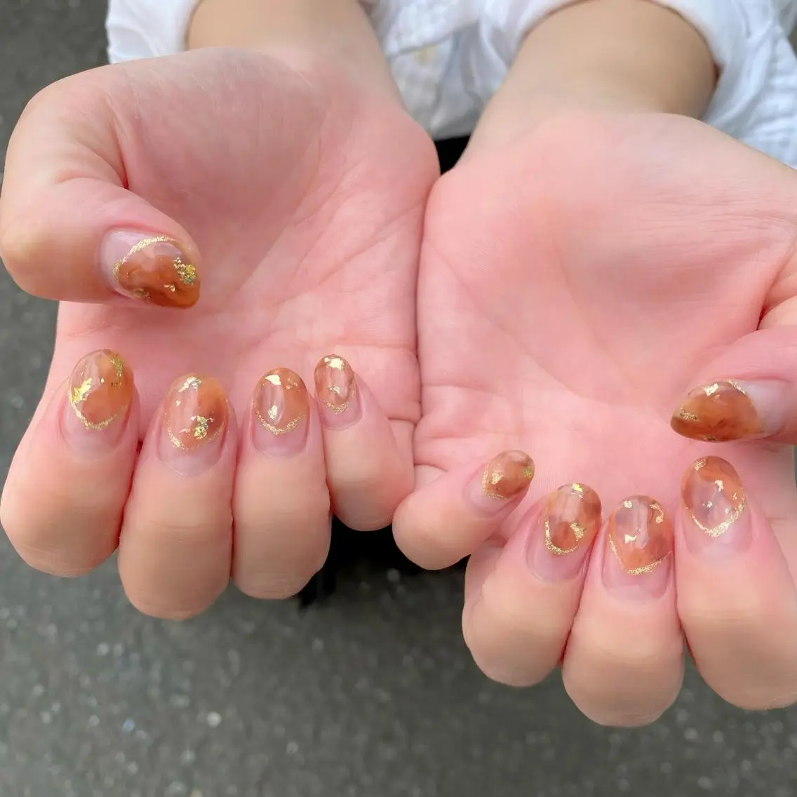 ネイル べっ甲ネイル フレンチネイル ニュアンスネイル Salon Ｋのネイルデザイン