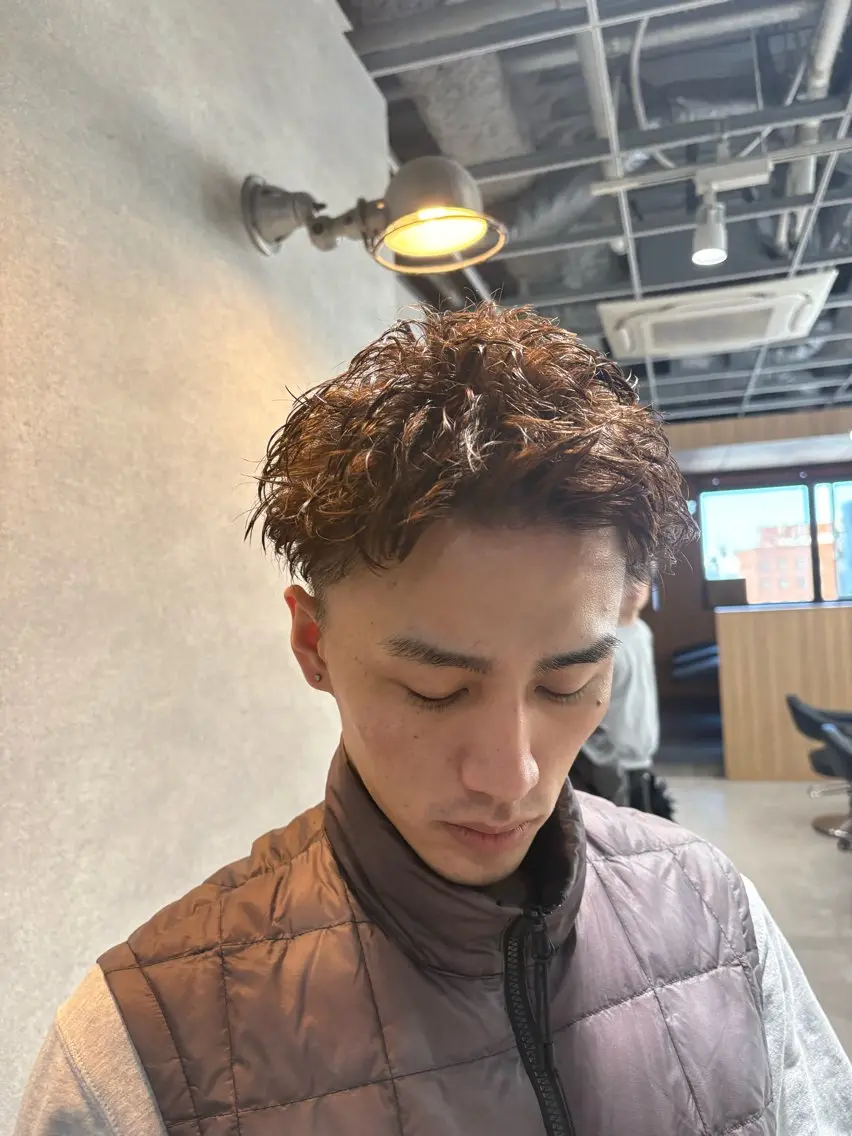 ショート カット パーマ パーマ指名率No1 メンズ特化ケイトのヘアスタイル