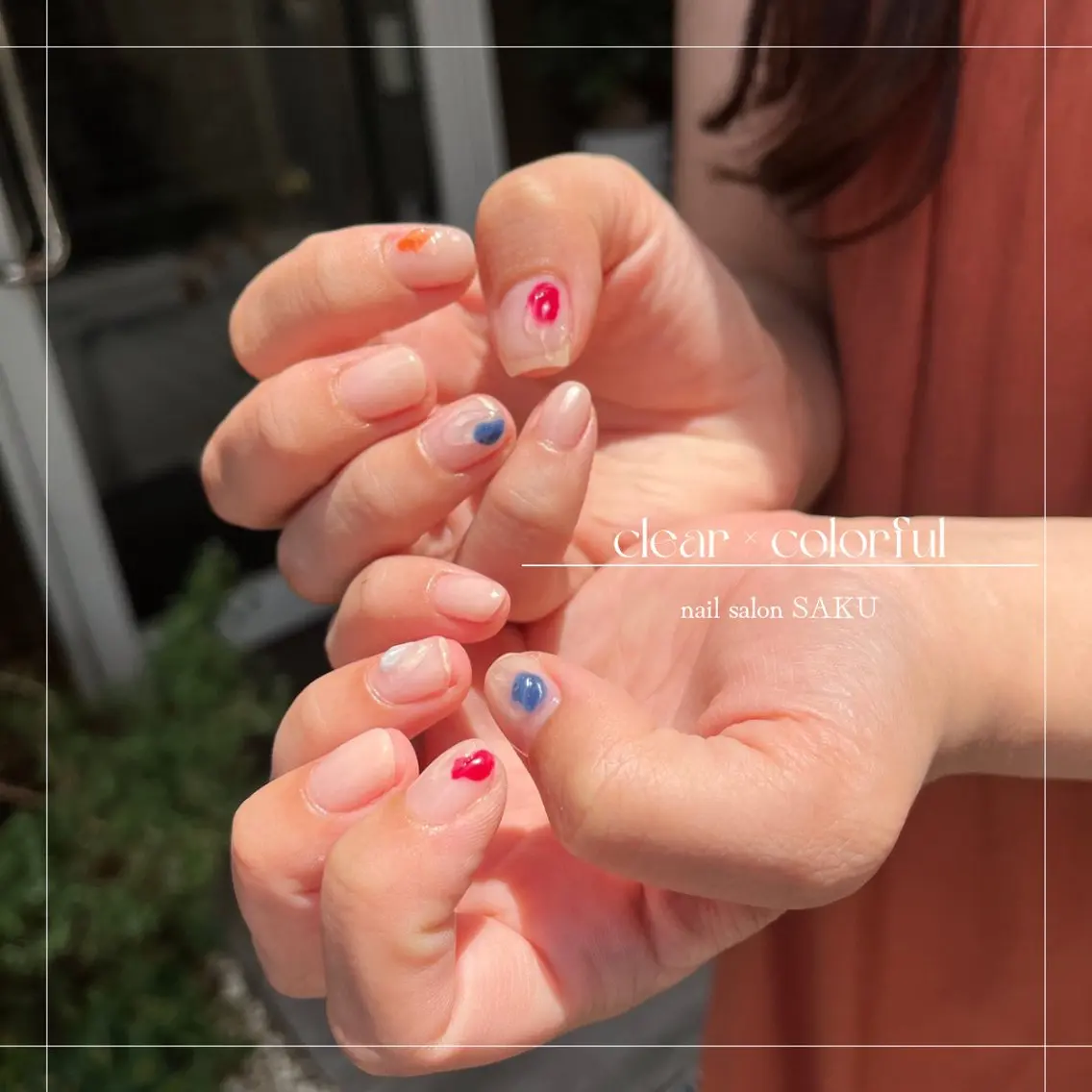 ネイル ニュアンスネイル シンプルネイル SAKU nail 作島茜のネイルデザイン