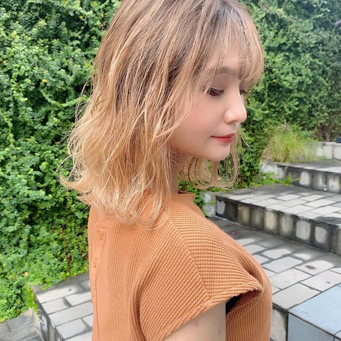 セミロング カラー ヘアアレンジ TELA HAIR 石岡♡aikaのヘアスタイル