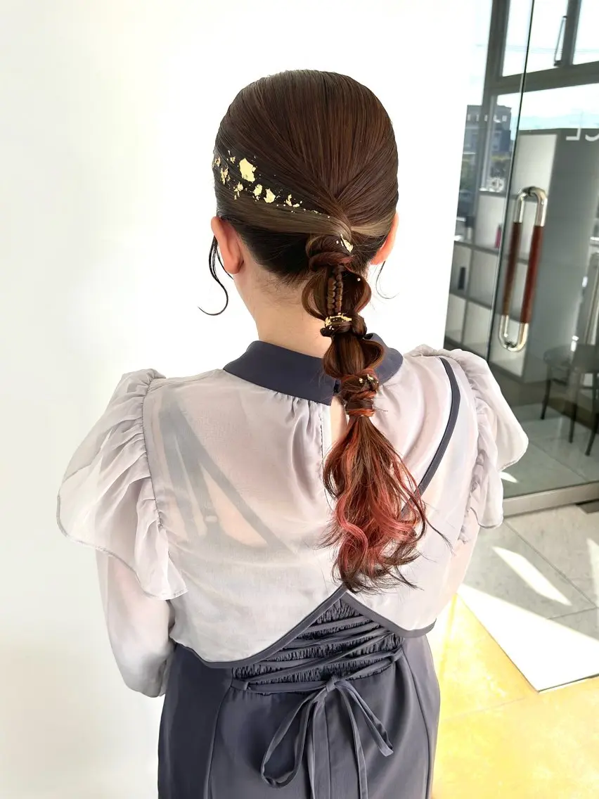 ロング ヘアアレンジ 小澤 志穂のヘアスタイル