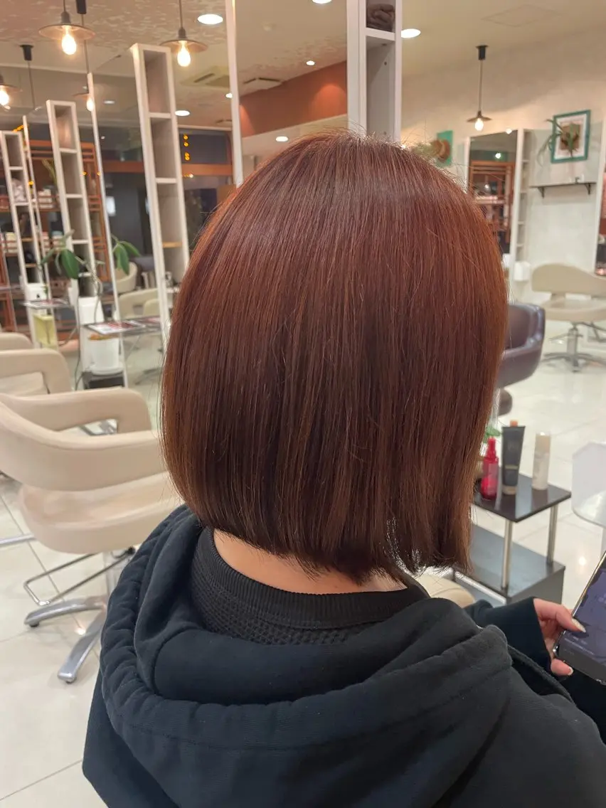 ミディアム ヘアカラー 石垣 颯士のヘアスタイル
