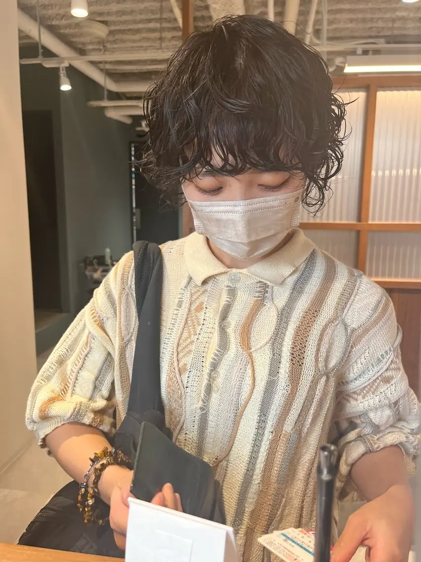 💇♀️ショートカット〜ミディアムのお客様限定💇♀️ニュアンスパーマからハードパーマ、カット&保湿トリートメントの写真