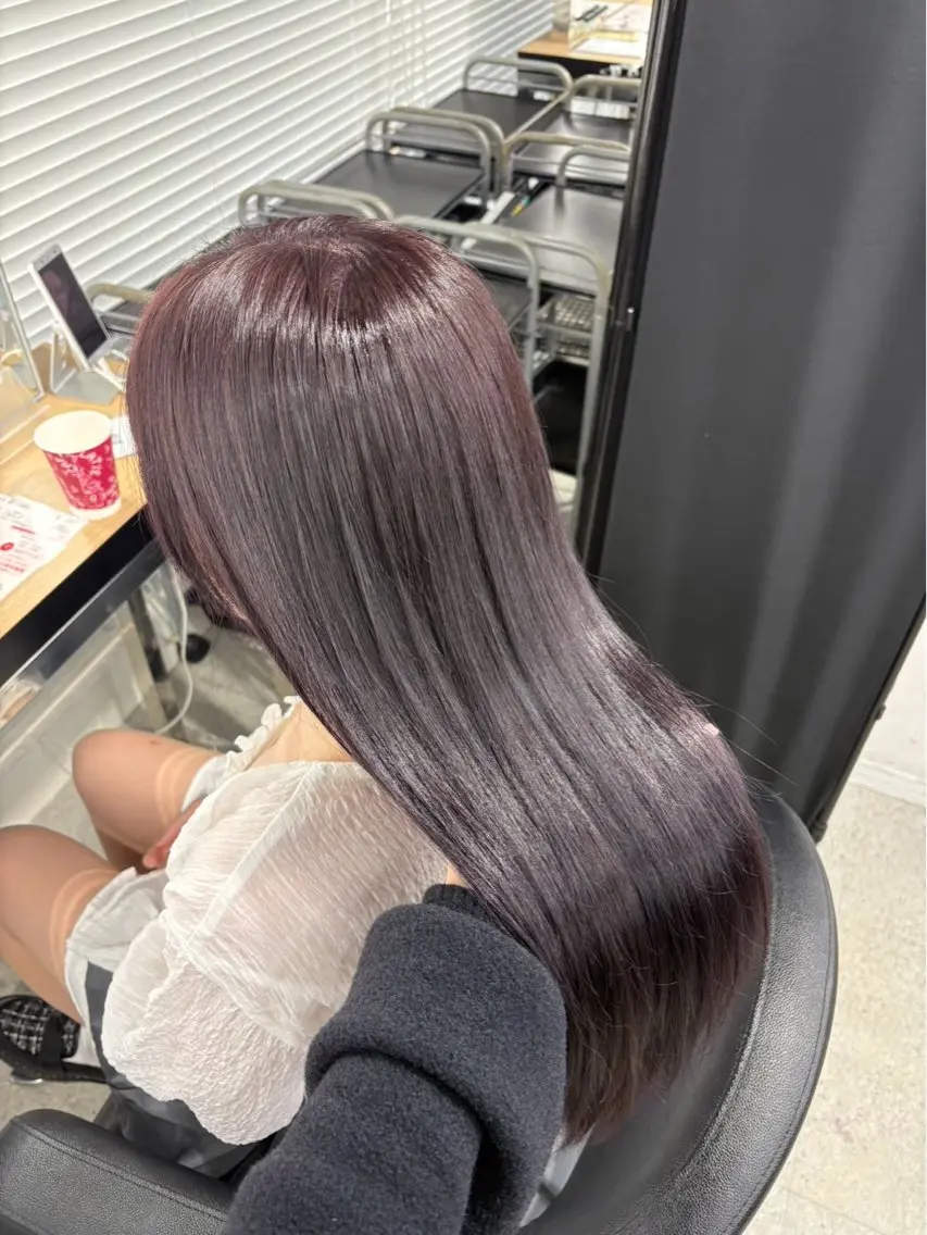 ロング ヘアカラー miku/ラベンダー 透明感カラー🪻❤︎のヘアスタイル