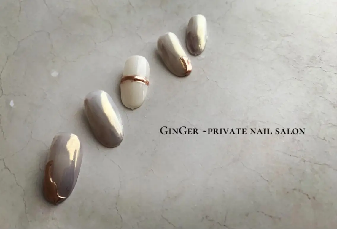 ネイル フットネイル ginger nail&spaのネイルデザイン