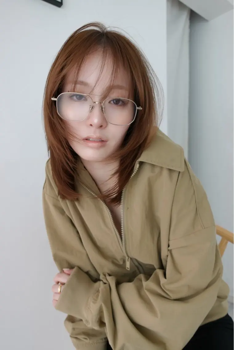 ミディアム ヘアカラー トリートメント shiro.kobe 森彩華のヘアスタイル