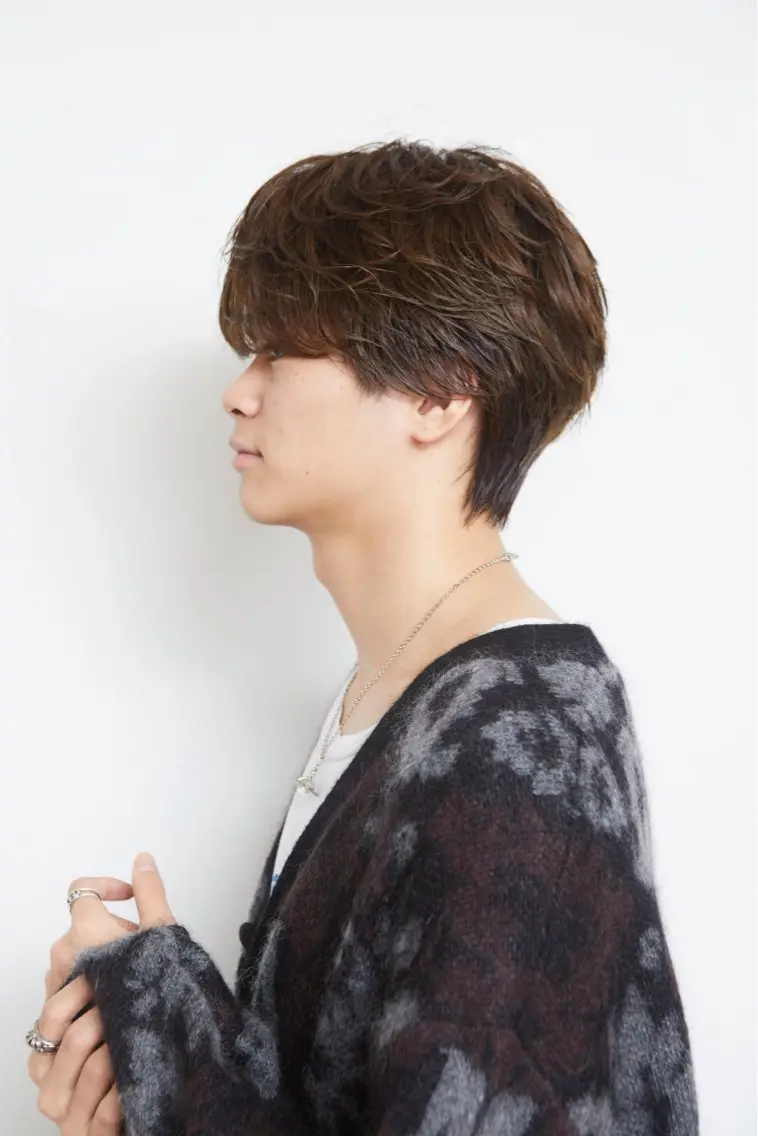 【韓国風】メンズカット+ダウンパーマの写真