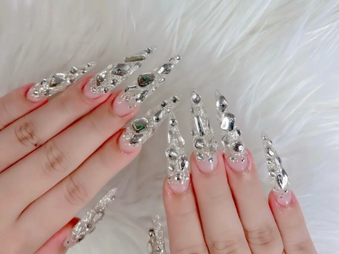 ネイル フットネイル ジェルネイル 韓国ネイル マグネットネイル 持ち込み ハンドネイル Huyn Nail Shinjyukuのネイルデザイン
