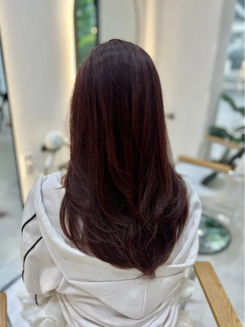 セミロング カラー Zina aimiのヘアスタイル