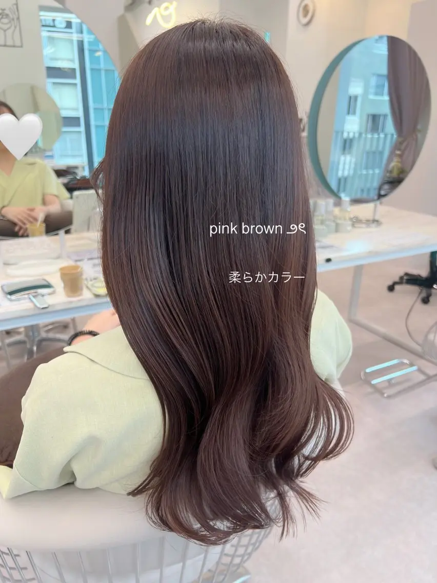 ロング カラー ベージュカラー 透明感カラー ハイライトカラー ピンクカラー ハイライト カット ヘアカラー トリートメント 美髪矯正/シークレッ トハイライト🤍りさのヘアスタイル