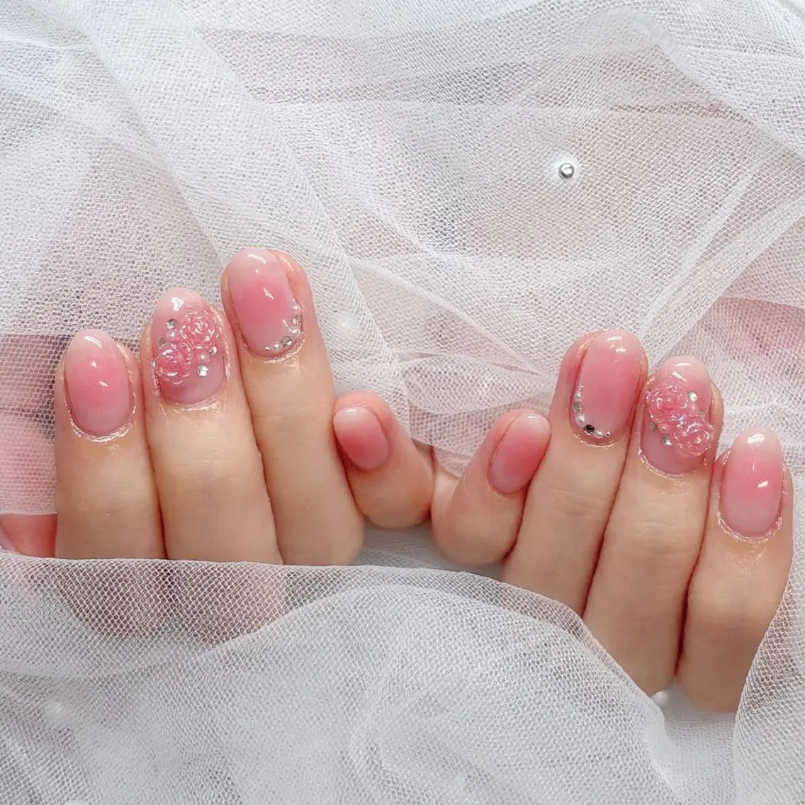 ネイル チークネイル ワンホンネイル ハンドネイル ハンドケア 心斎橋Salon Epokkuのネイルデザイン