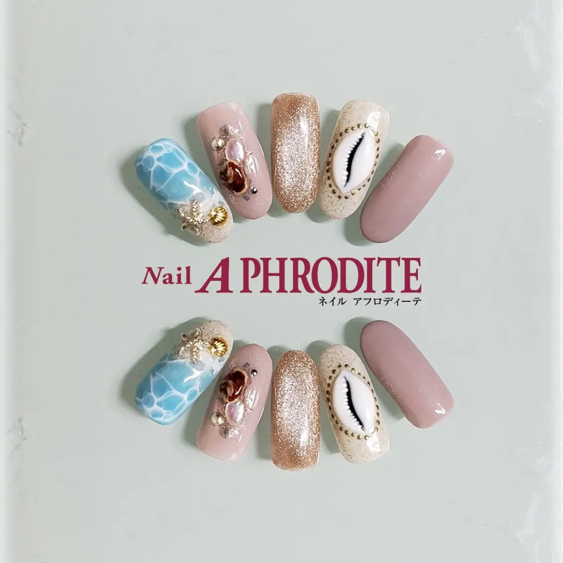 ネイル ジェルネイル ニュアンスネイル スカルプネイル ソフトジェル ネイルチップ ハンドネイル Nail Aphroditeのネイルデザイン