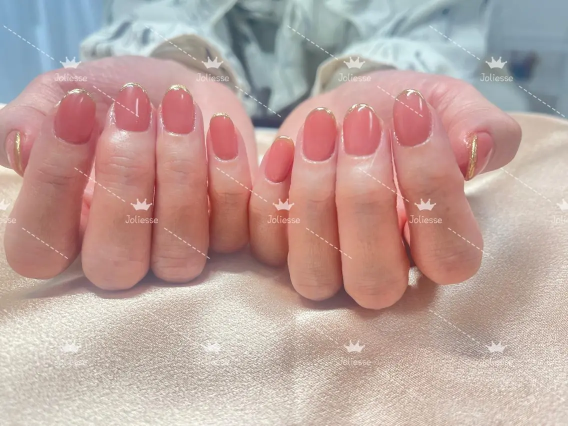 ネイル フレンチネイル ミラーネイル Joliesse nail salonのネイルデザイン