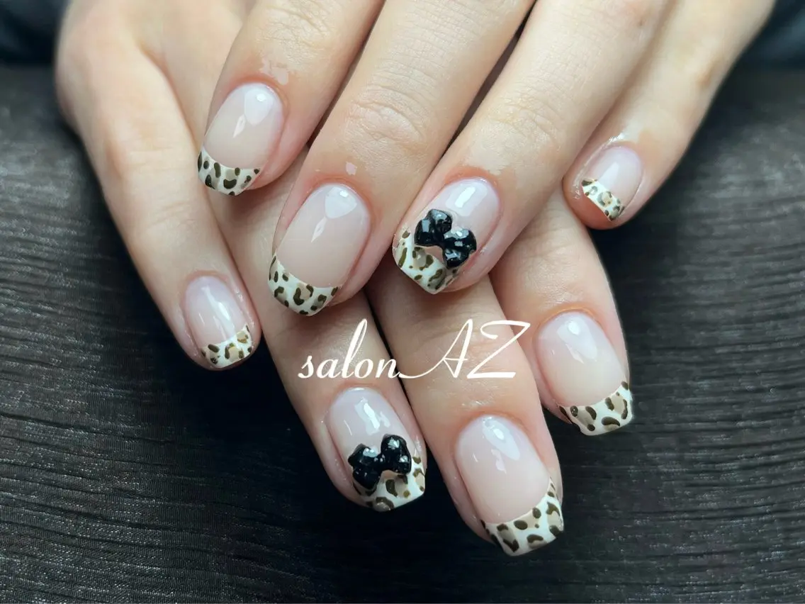 ネイル 桜ネイル 長さ出し フットネイル フレンチネイル ジェルネイル ハンドネイル salon AZのネイルデザイン