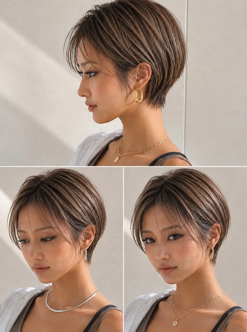 ショート カラー カット ヘアカラー トリートメント 金子 直樹のヘアスタイル