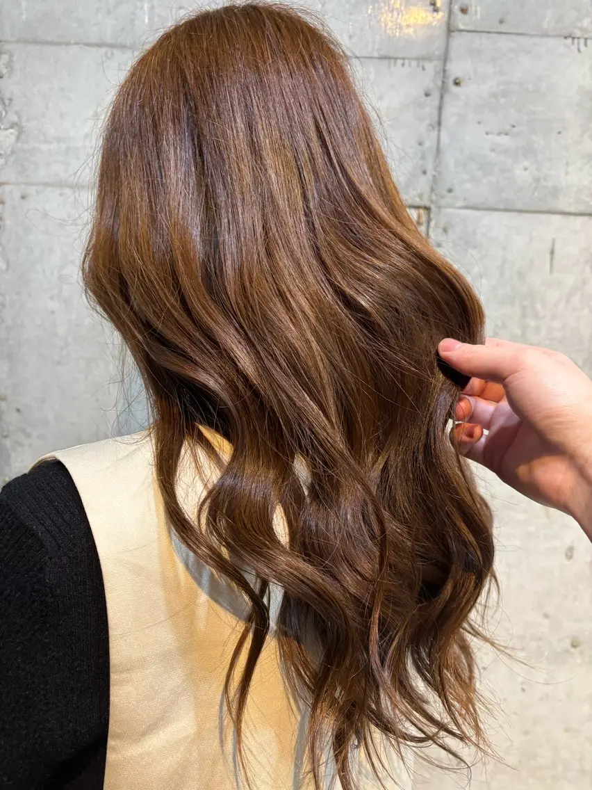 ロング カラー ブラウンカラー 本多 光樹のヘアスタイル