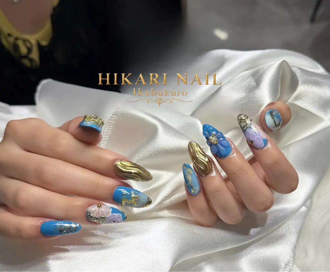 ネイル チークネイル 長さ出し フレンチネイル ガーリー ハロウィン ハンドネイル HikariNail Ikebukuroのネイルデザイン