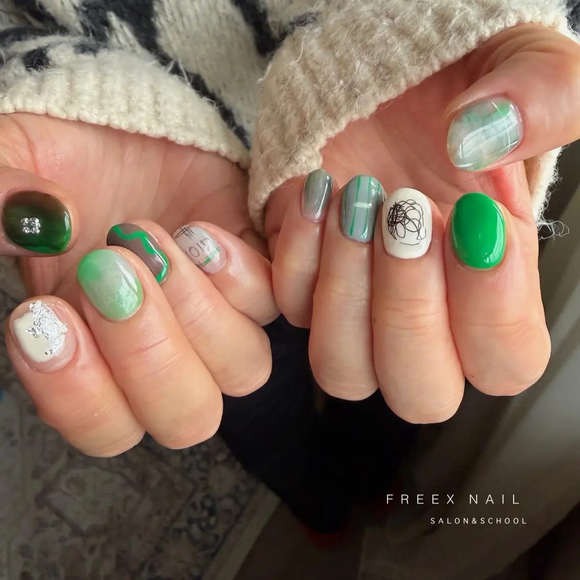 ネイル ニュアンスネイル ハンドネイル freex nail /ニュアンス/個性派のネイルデザイン