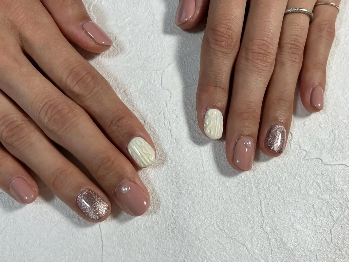 ネイル オーロラネイル フットネイル フレンチネイル ジェルネイル 韓国ネイル ハンドネイル kiki nail たまプラーザのネイルデザイン