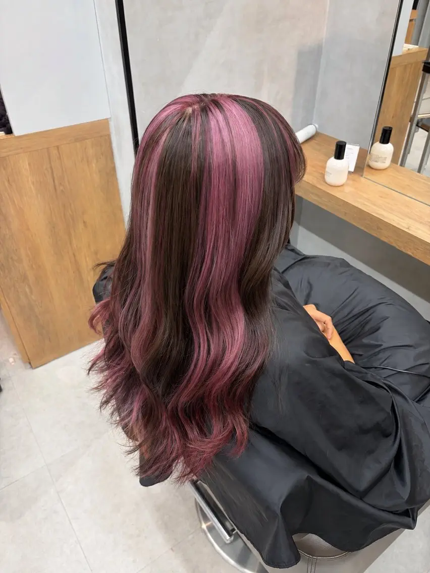 ロング カラー ヘアカラー ブリーチ✨/似合わせ カラー🎀/Yuzuのヘアスタイル