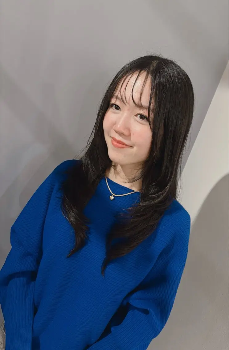 ロング 竹村 恵功代のヘアスタイル