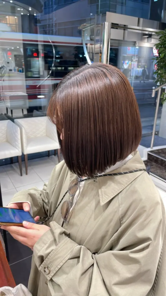 髪質改善ケアストレート➕カットの写真