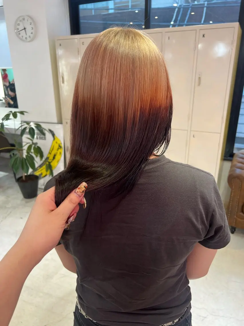 ロング ヘアカラー トリートメント 💥ウルフカット デザインあんな💥のヘアスタイル
