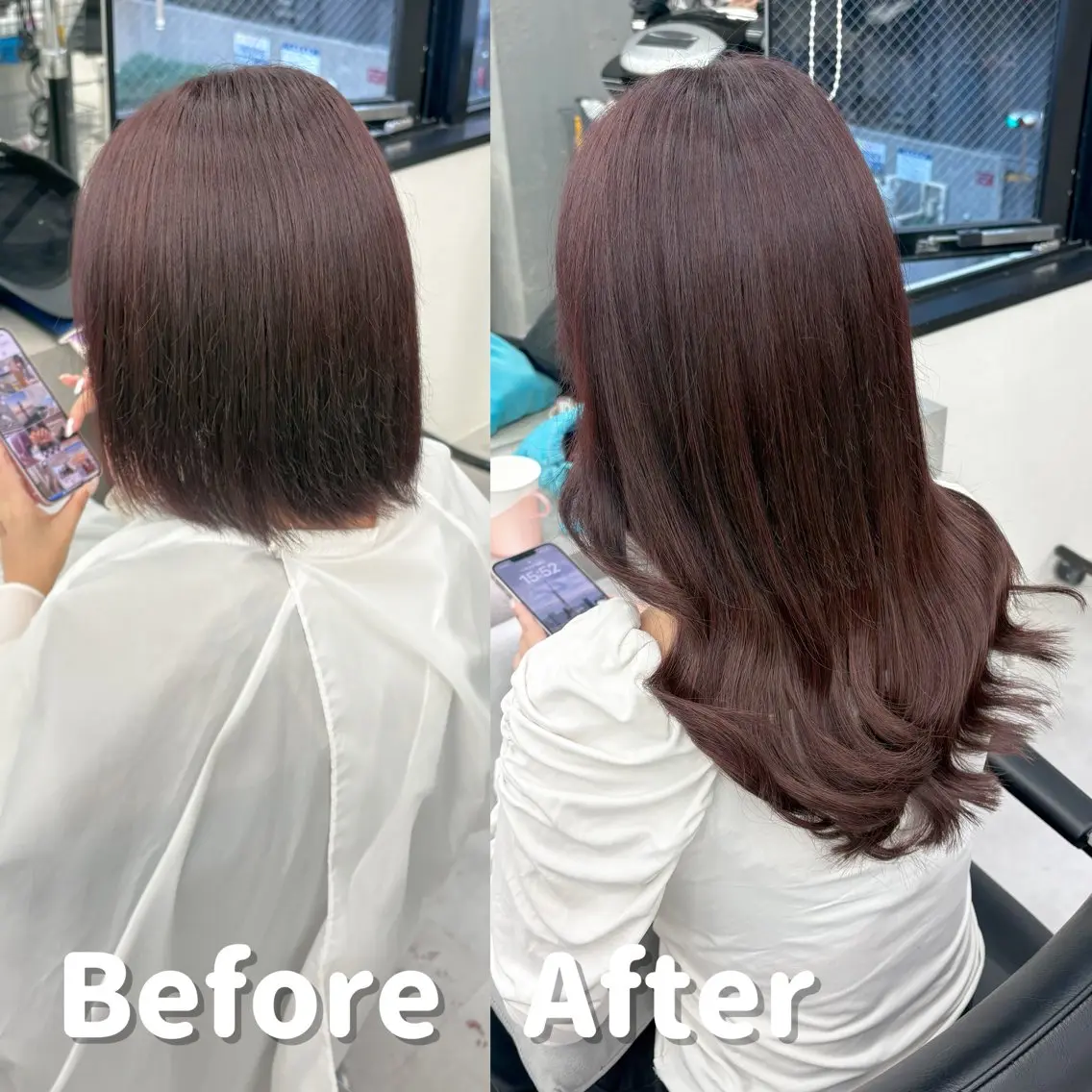 ロング エクステ 馴染ませNo.1🧃 エクステ・アレンジのヘアスタイル